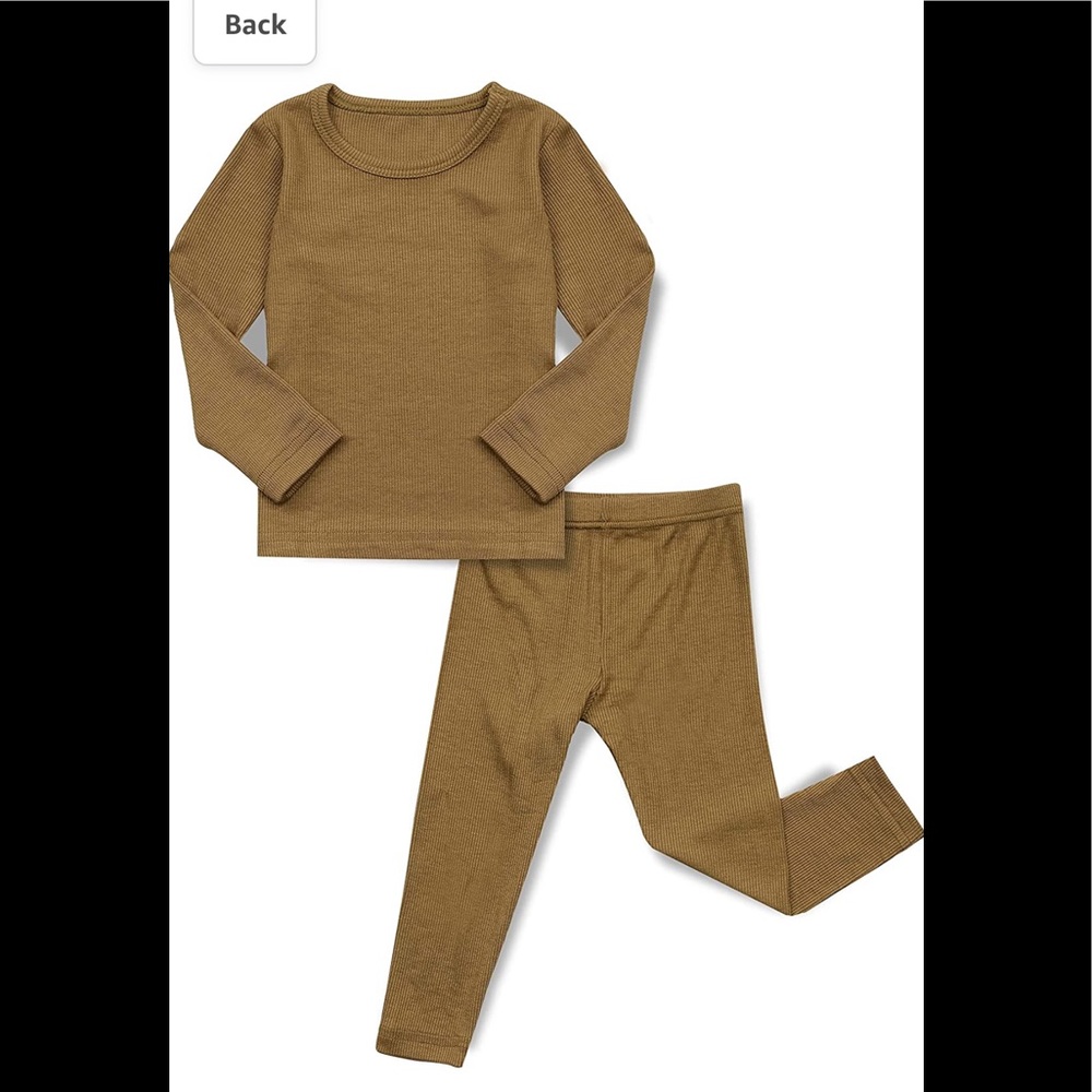 AVAUMA Baby Boys Girls Pajama Set Kids Toddler Snug fit Ribbed Sleepwear pjs 2T
